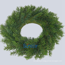 Artificial Christmas Wreath 33cm PE Nordmann Fir Ring Artificial Plant for Holiday Decoration & Gift (42924)